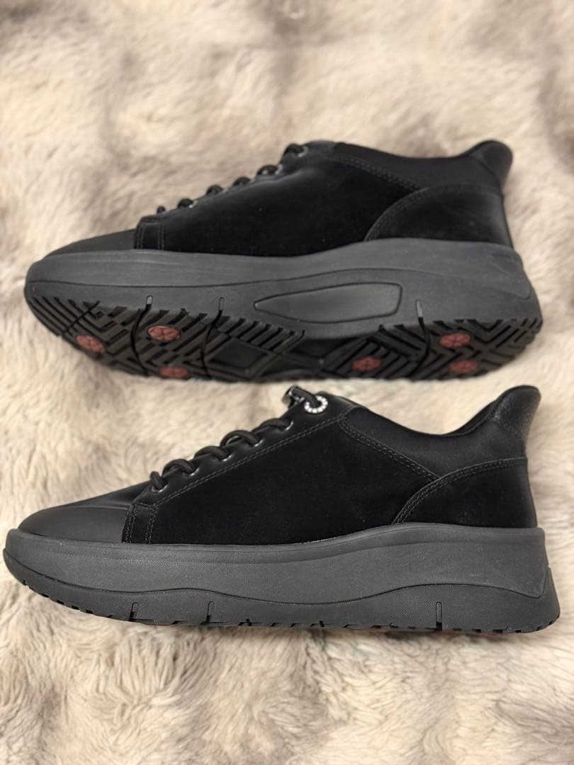 【✨️美品✨️】fitfit 撥水 ハンズフリースニーカー ブラック 25cm