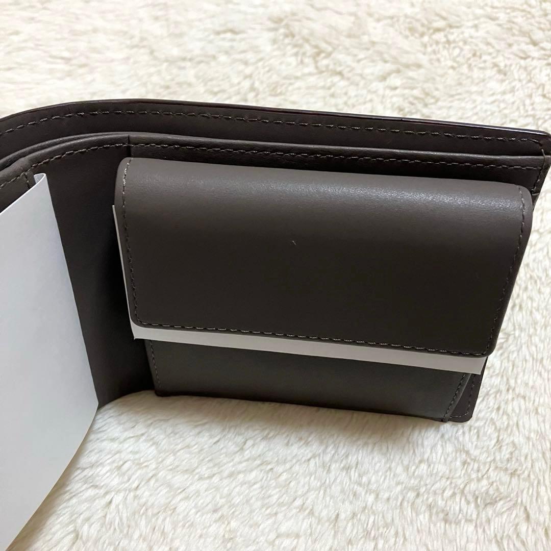 【新品未使用】Paul Smith ハイライトステッチ　二つ折り財布 ブラウン系