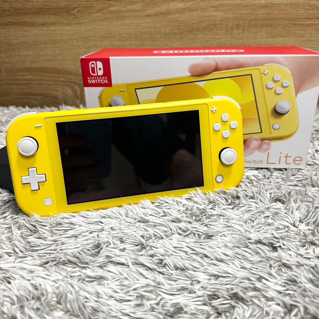 【極美品】Nintendo Switch Lite イエロー　箱　ACアダプタ