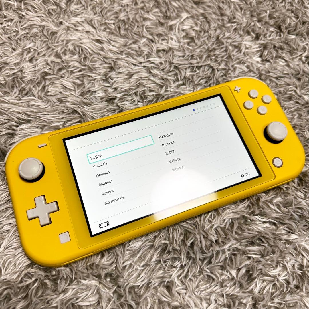 【極美品】Nintendo Switch Lite イエロー　箱　ACアダプタ