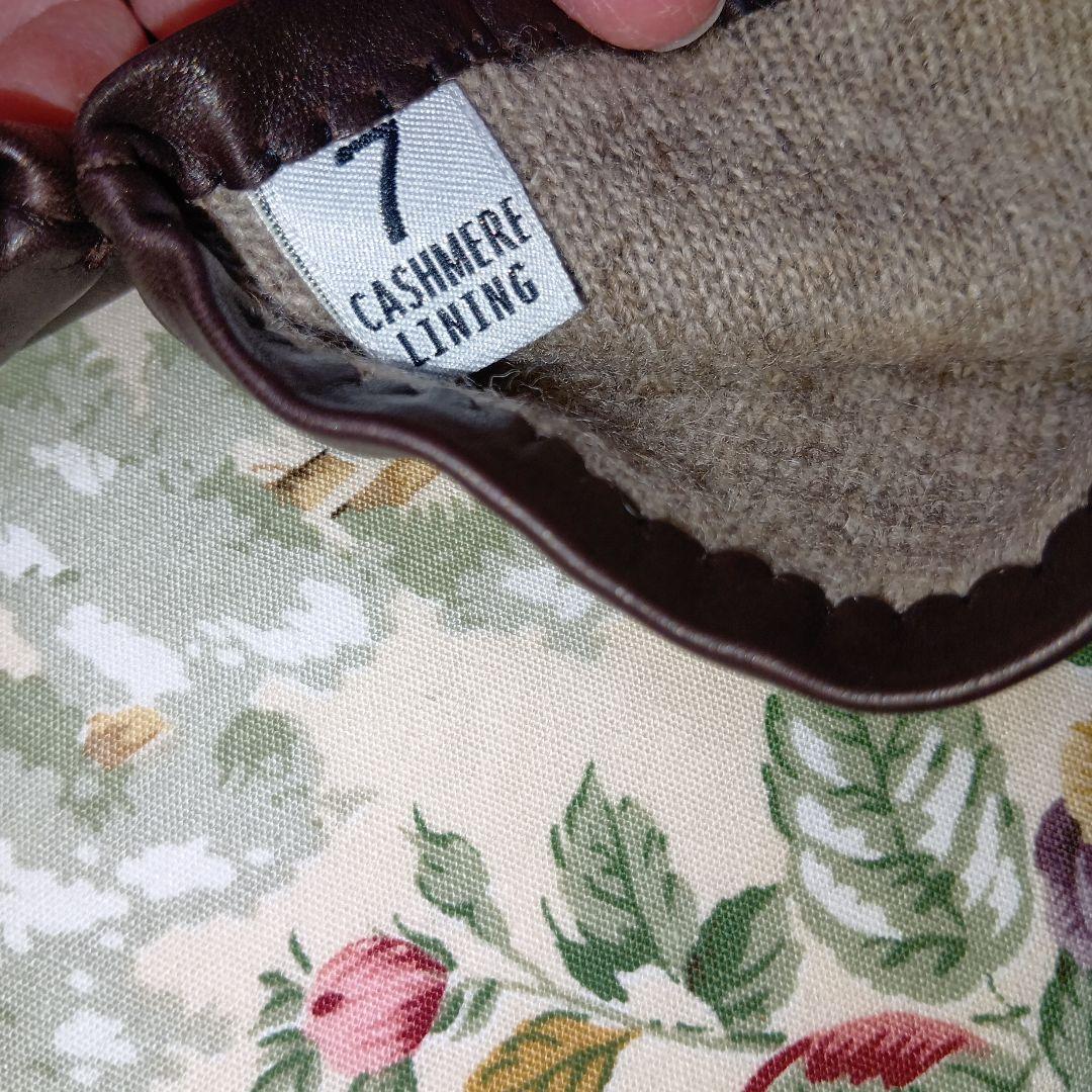 Sermoneta　 glove ダークブラウン レザー ロンググローブ