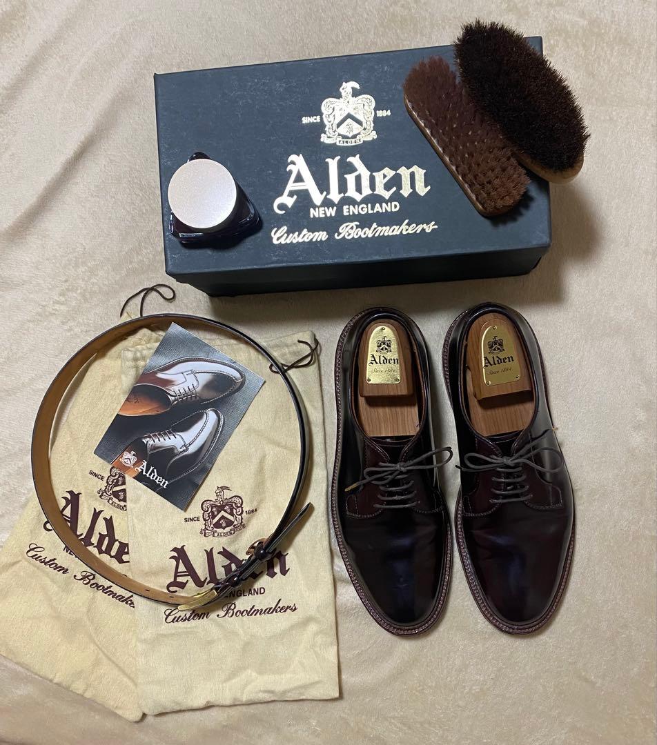 S*g様 Alden オールデン コードバン 9D バーガンディー シューツリー