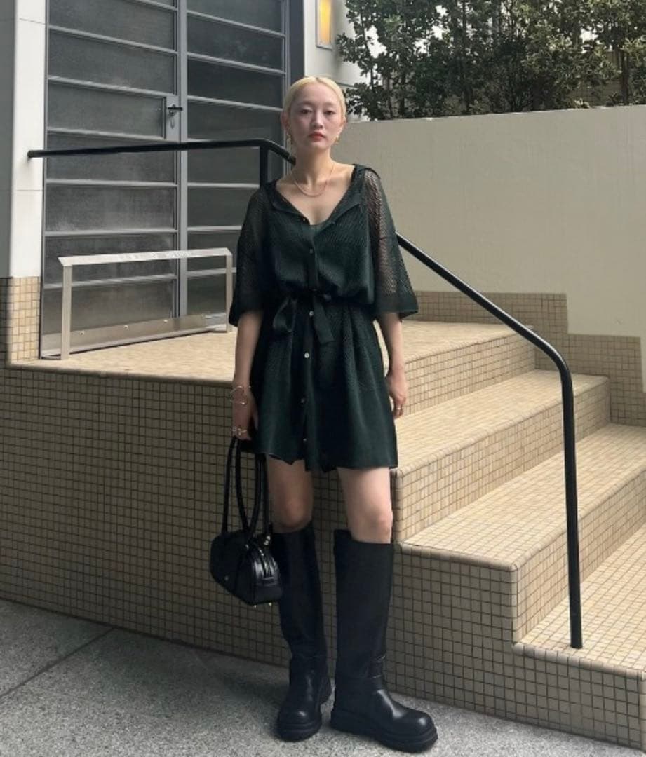 サロペット・オーバーオール・オールインワン Ameri 2WAY KNIT ROMPERS SHIRT