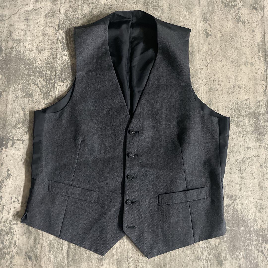 極美品 高級メリノウールスーツ Yves Saint Laurentネクタイ