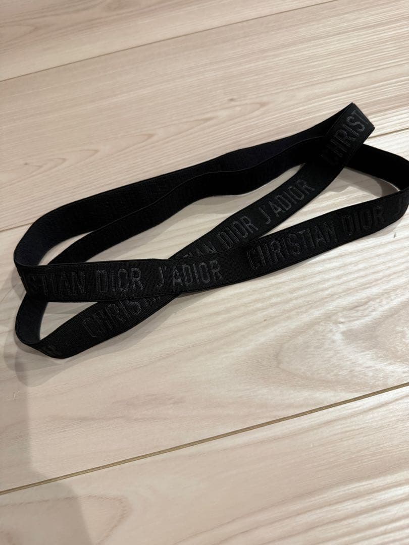 Dior ブラック ヘアバンド