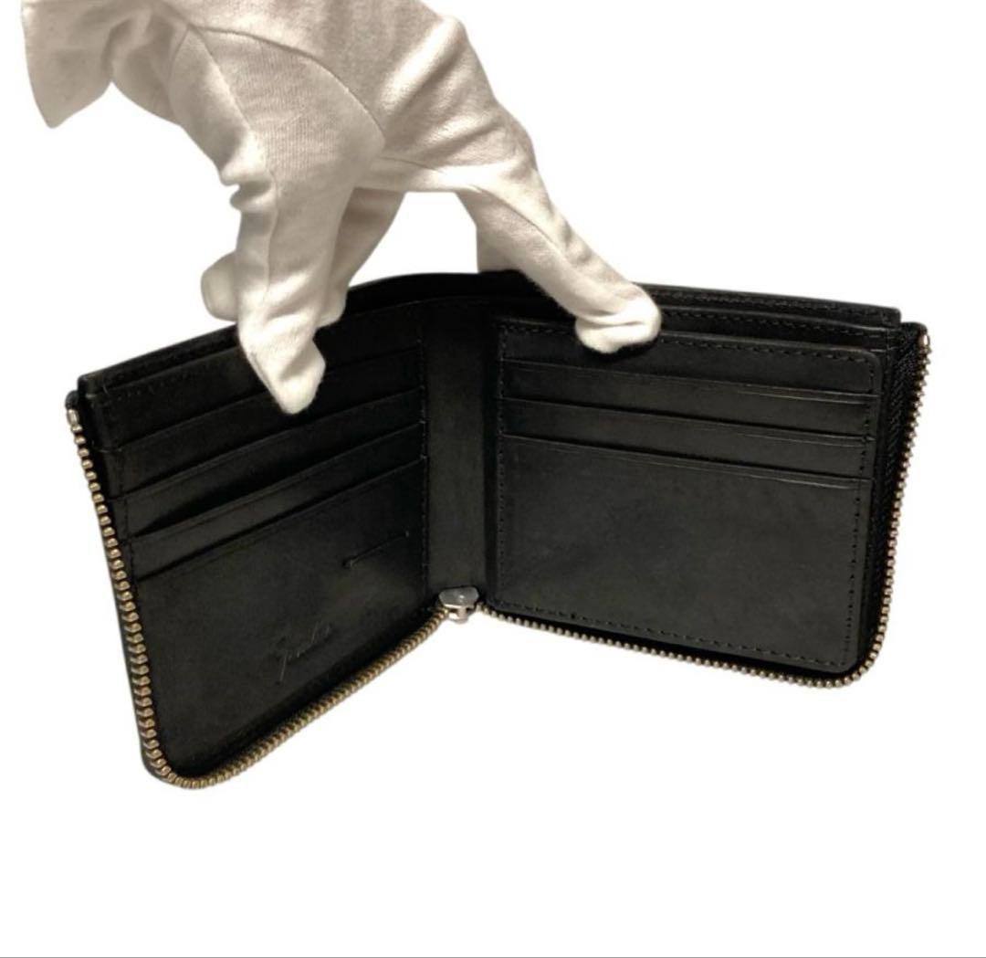 フェンダー FENDER 二つ折り財布 L字ファスナーブラック