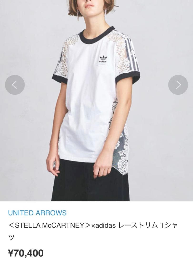 ステラマッカートニー アディダス　レース　Tシャツ