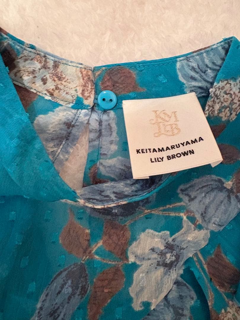 Lily Brown × KEITAMARUYAMA ロマンティック柄ワンピース