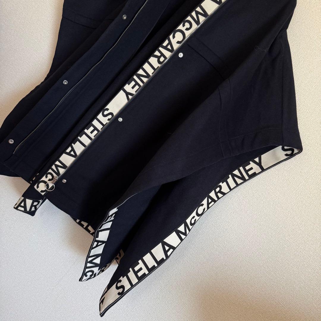 極美品★ステラマッカートニー★ロゴ入りポンチョ★ウールお素材★