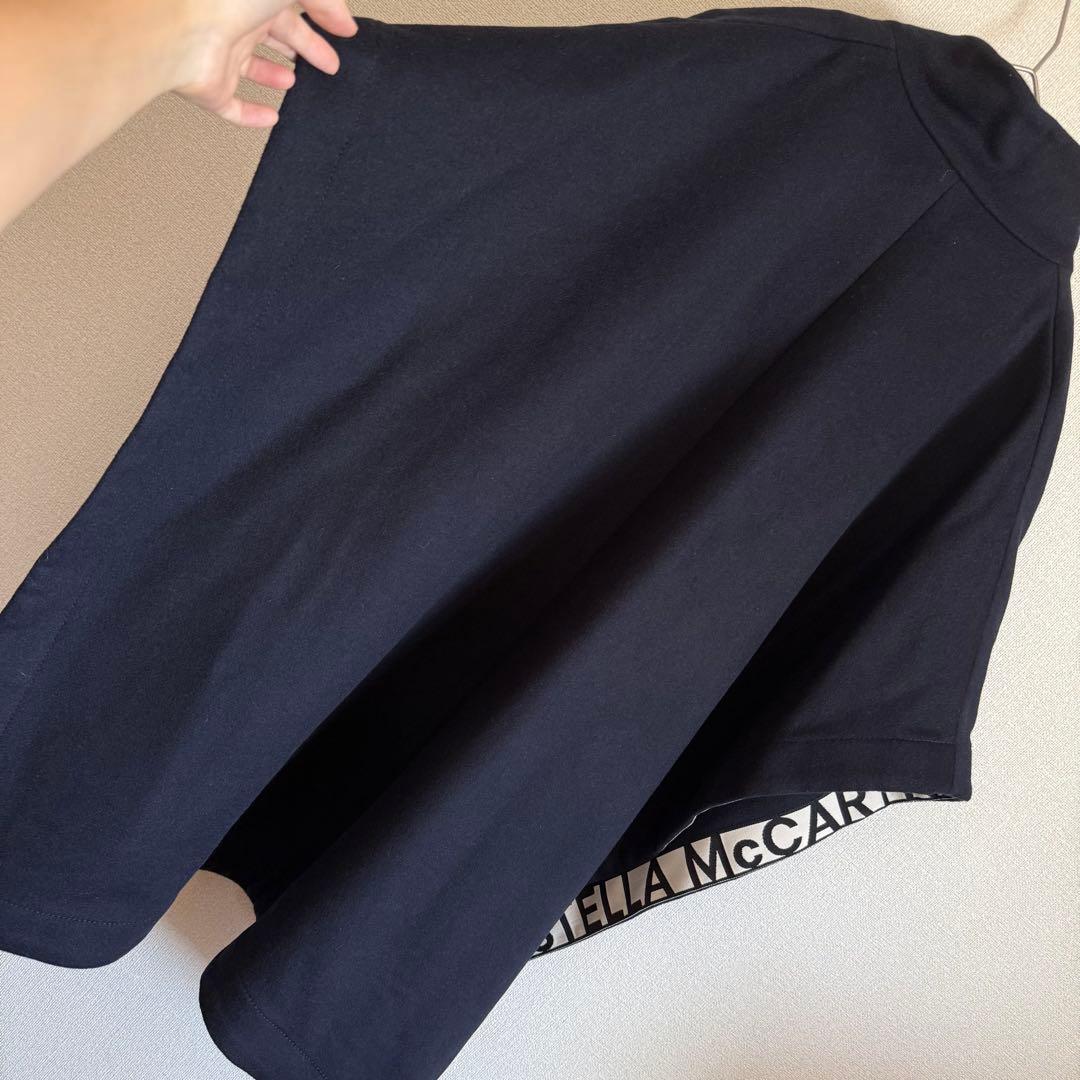 極美品★ステラマッカートニー★ロゴ入りポンチョ★ウールお素材★