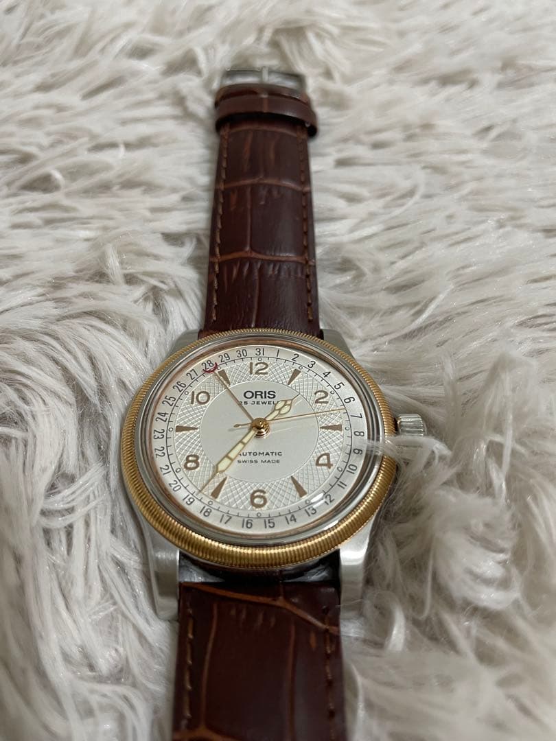オリス ORIS 7543ポインターデイト ビッククラウン 自動巻き