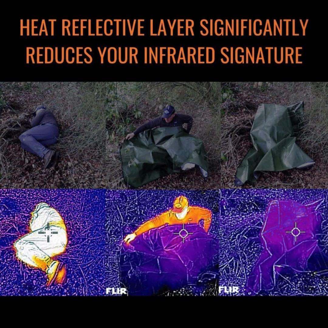 高耐久サバイバルブランケット 断熱断熱反射タープ 60インチ x 82インチ