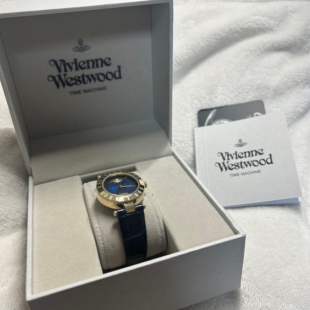 Vivienne Westwood 腕時計 ネイビー/ゴールド