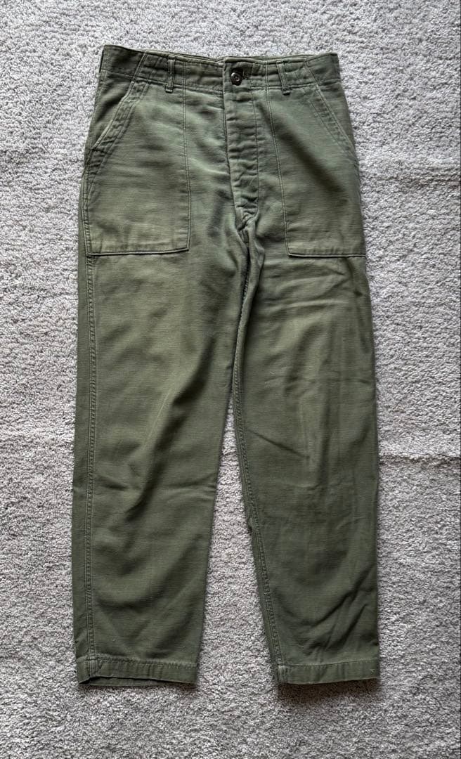 ヴィンテージ US ARMY 70s 米軍 OG-107 ベイカーパンツ 実物