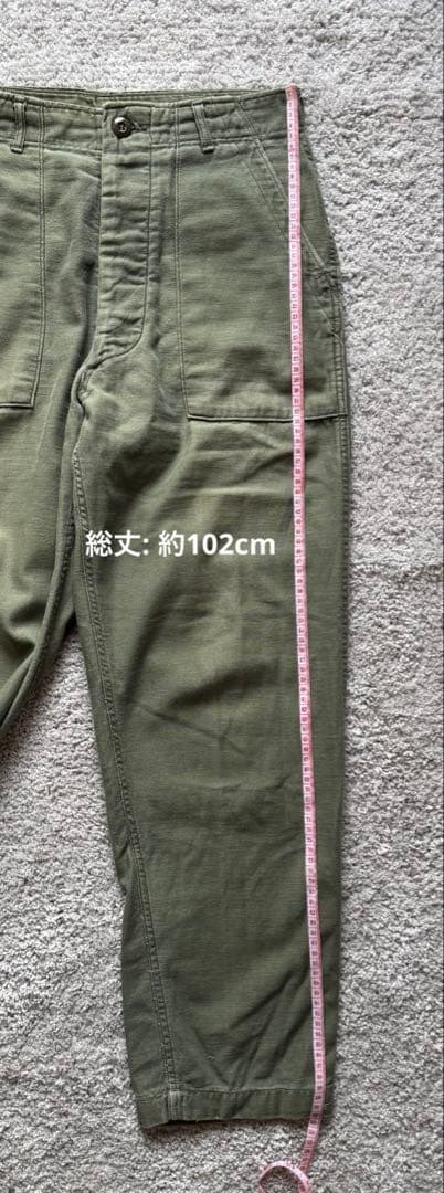 ヴィンテージ US ARMY 70s 米軍 OG-107 ベイカーパンツ 実物
