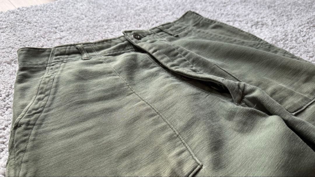 ヴィンテージ US ARMY 70s 米軍 OG-107 ベイカーパンツ 実物