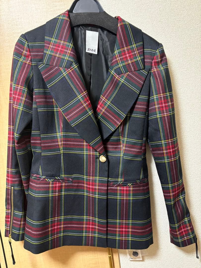 11/22までお値下♡新品未使用タグ付き♡JENNEジェンヌ チェックジャケット