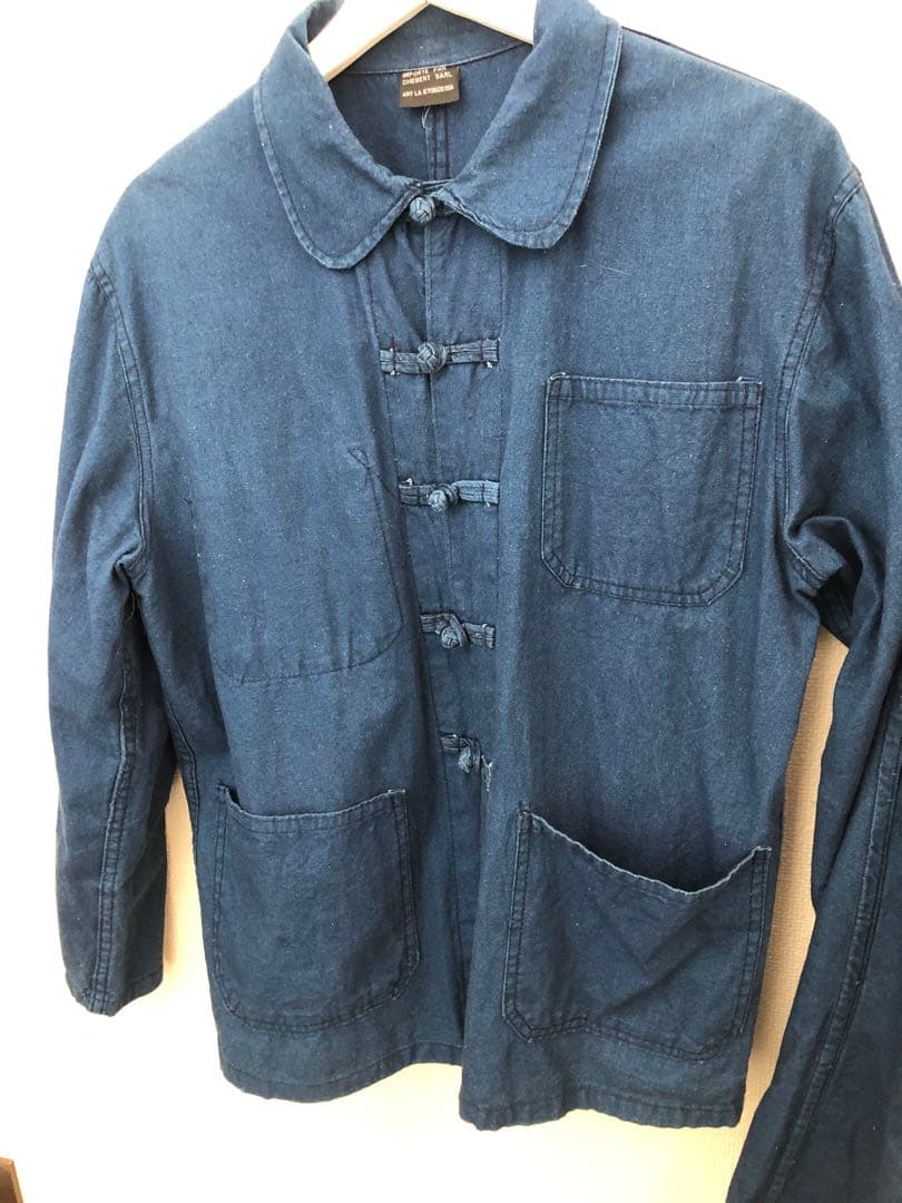 インディゴ　フレンチチャイナセットアップ　vintageビンテージm47