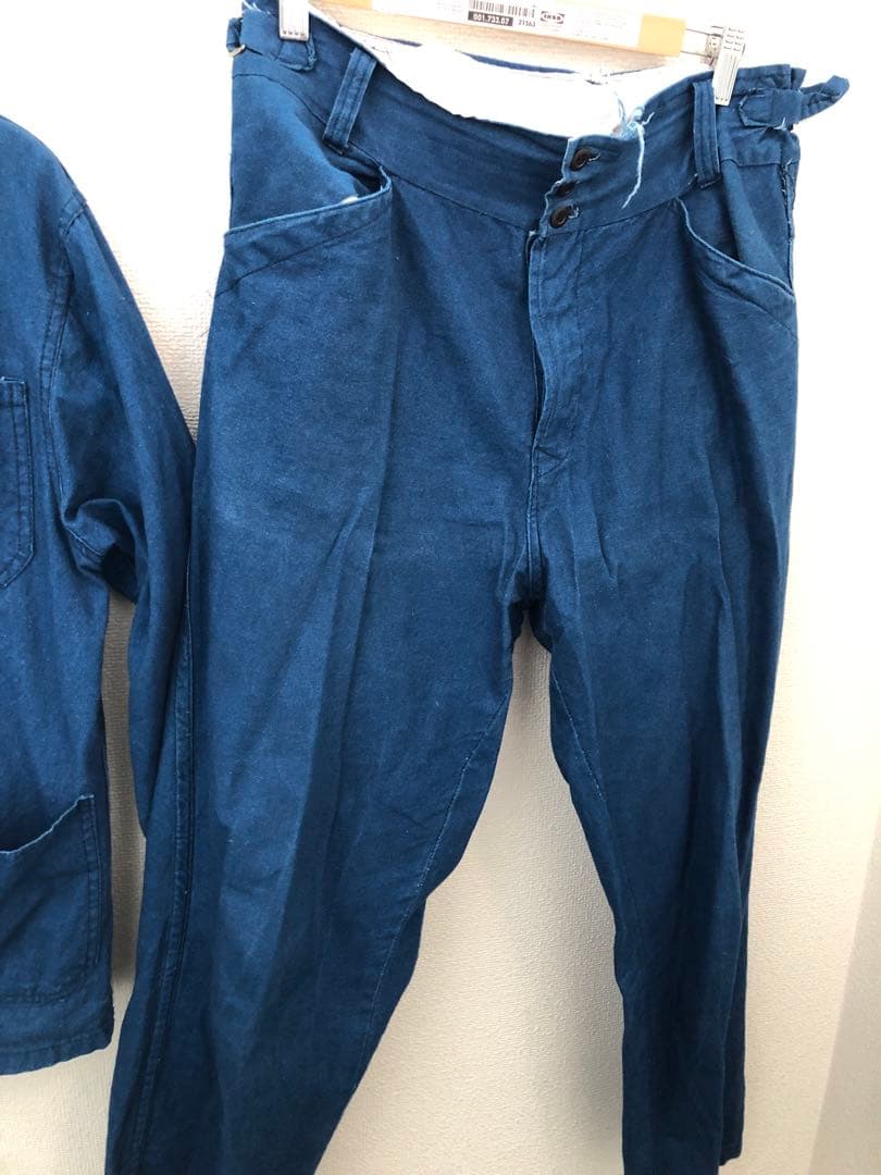 インディゴ　フレンチチャイナセットアップ　vintageビンテージm47