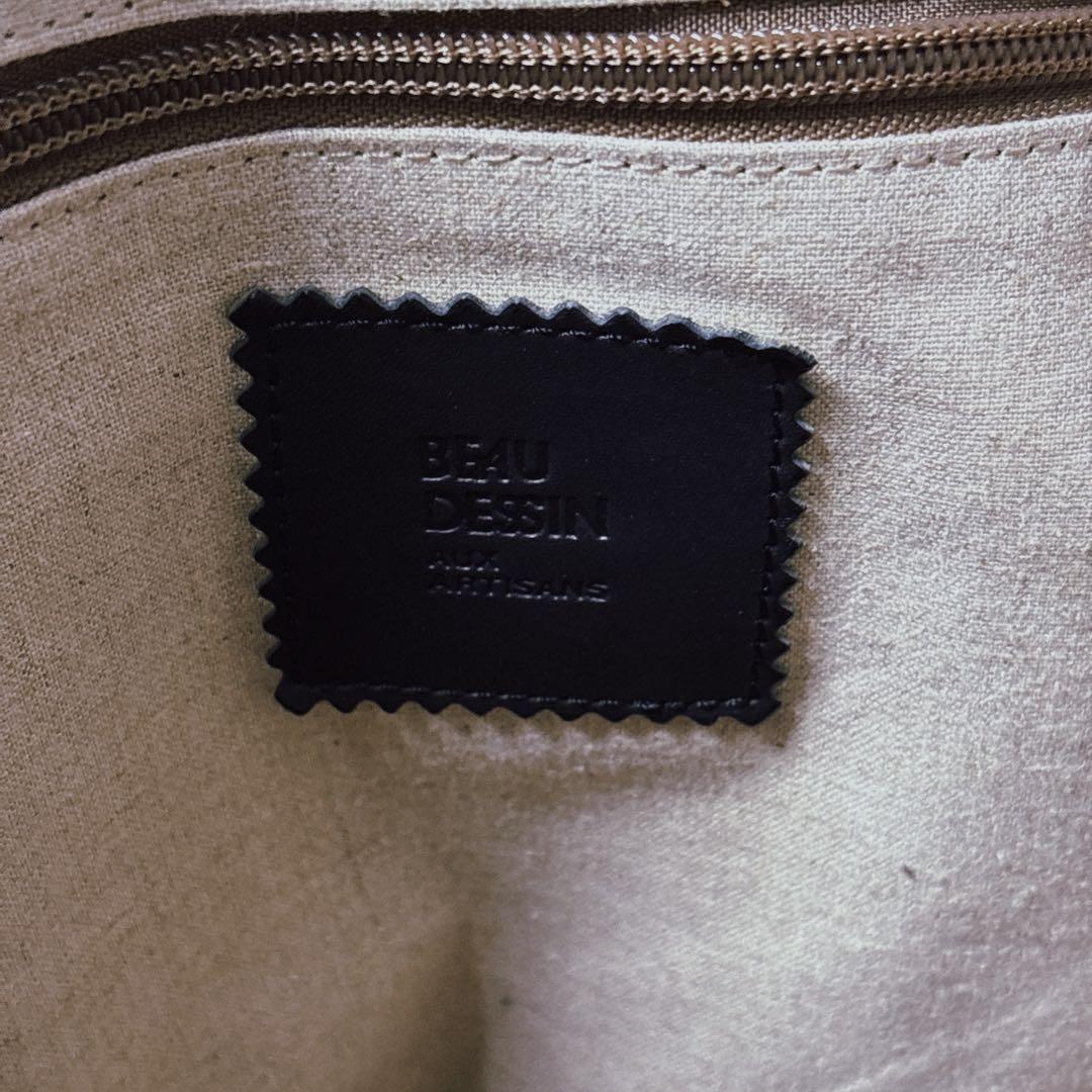 即日発送 美品 BEAU DESSIN ボーデッサン バッファローカーフ トート