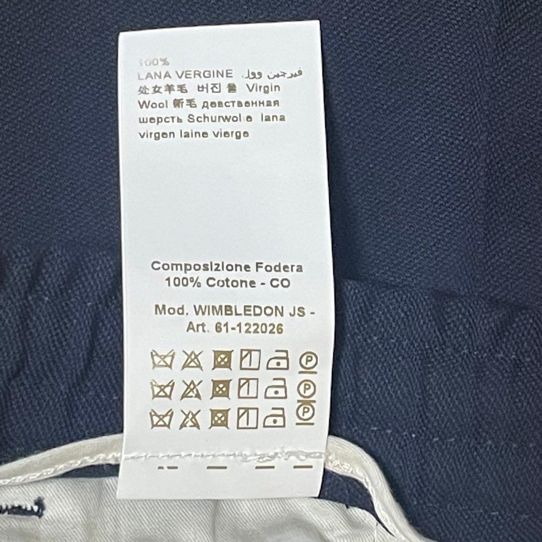 美品　BRIGLIA 1949 ブリリア　ウールスラックス　48 ネイビー