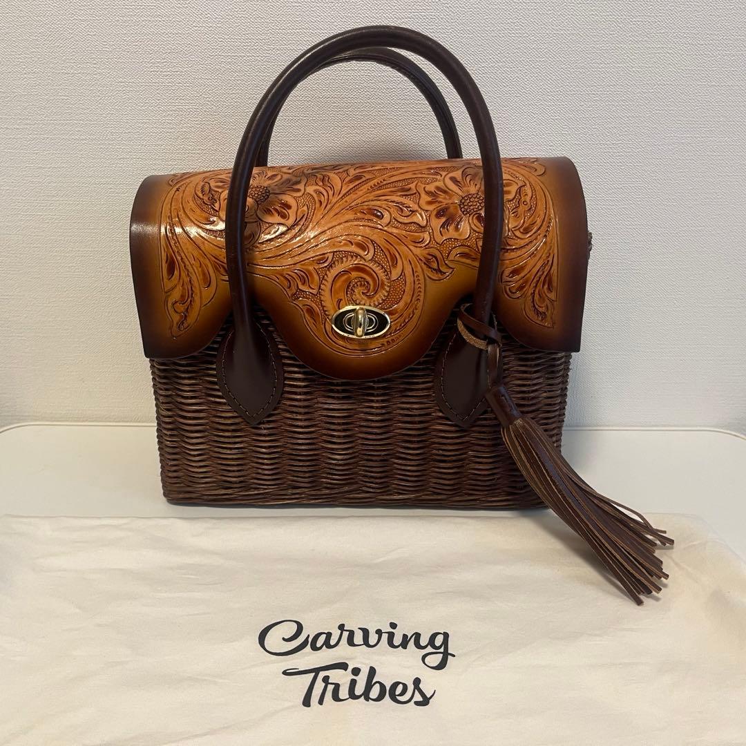 【専売】グレースコンチネンタル カービング カゴバッグ