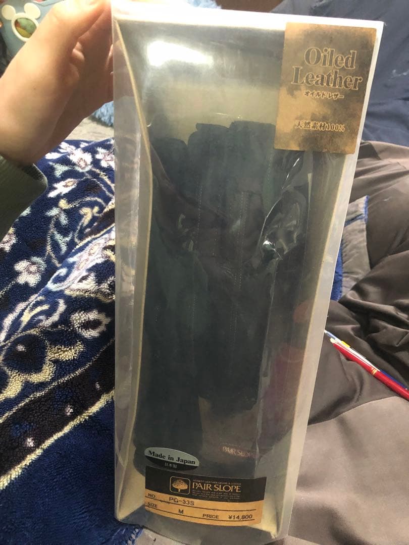 PAIR SLOPE オイルドレザー バイクグローブ M