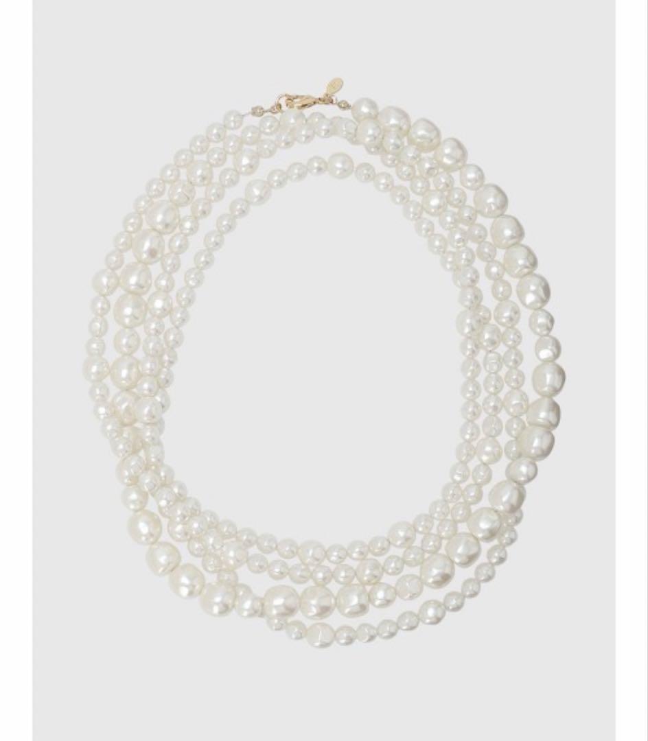 【いくら】anuans バロックパールロングネックレス