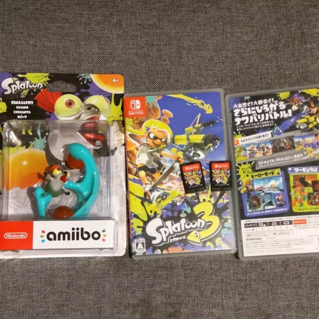 スプラトゥーン3x2点、アミーボ コジャケ1点 計3点セット