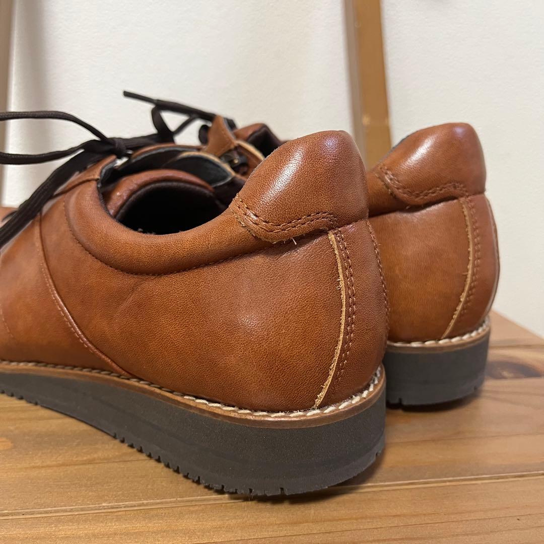 未使用✨アサヒ メディカル ウォーク　24.5cm ブラウン　レザースニーカー