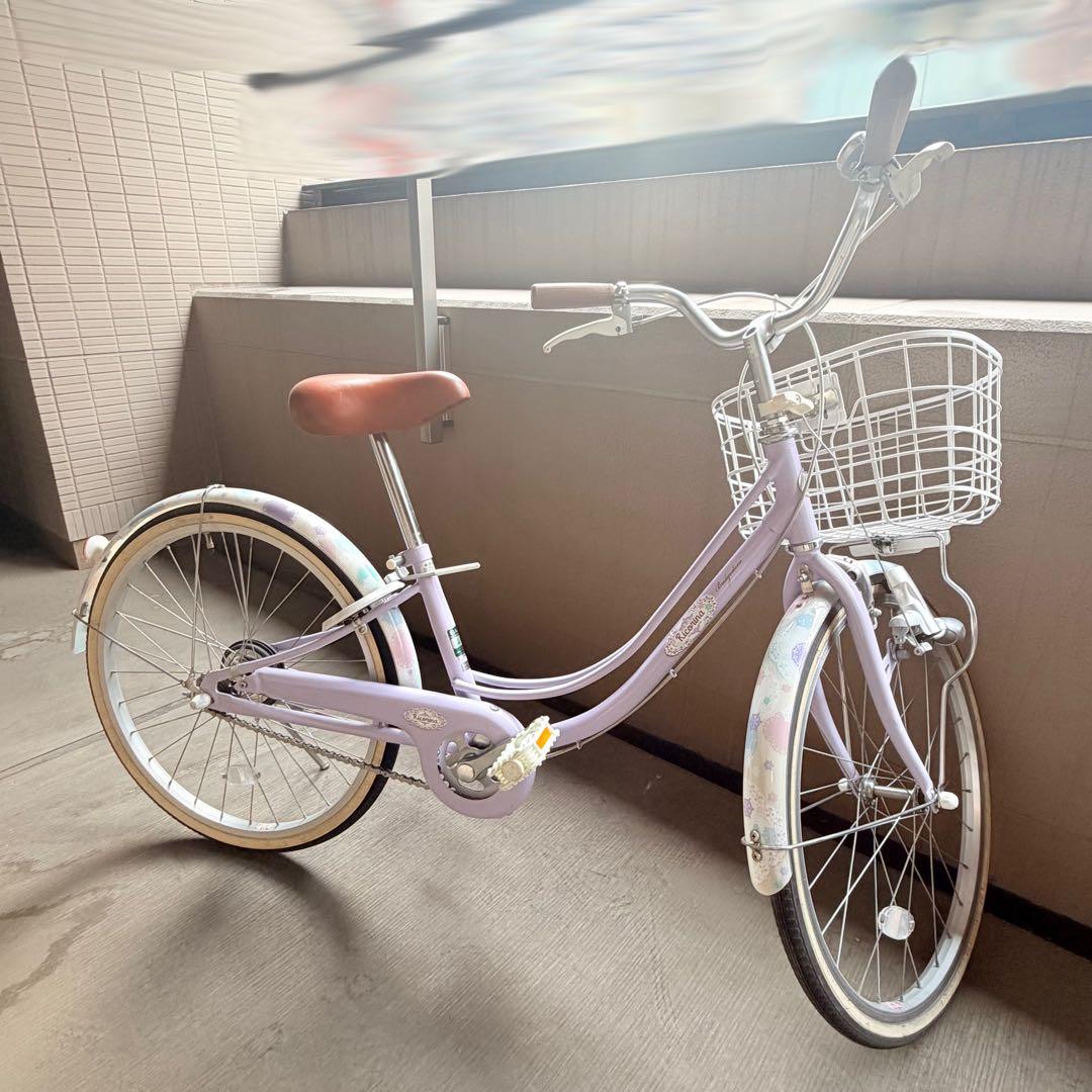 【東京】22インチ　ブリジストン　リコリーナ　ラベンダー　引き取り限定品