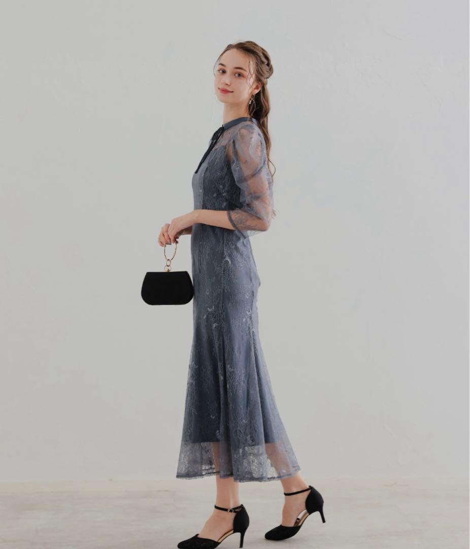 Dorry Doll　ドリードール　 ボレロレイヤーレースドレス　ブルー　S