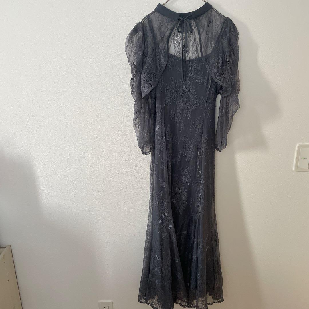 Dorry Doll　ドリードール　 ボレロレイヤーレースドレス　ブルー　S