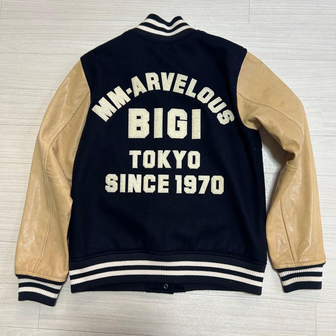 希少 BIGI 40周年記念モデル レザー　ヴィンテージ スタジアムジャンパー