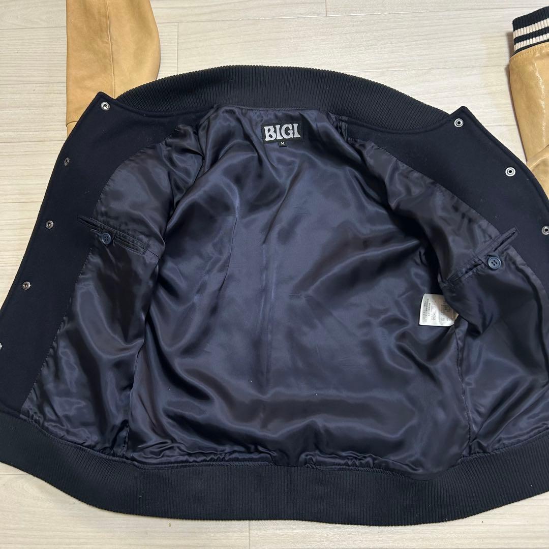 希少 BIGI 40周年記念モデル レザー　ヴィンテージ スタジアムジャンパー