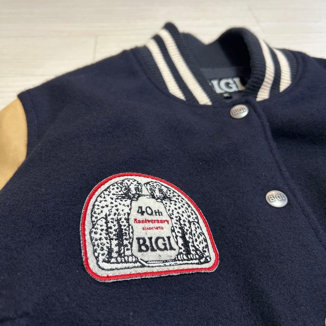 希少 BIGI 40周年記念モデル レザー　ヴィンテージ スタジアムジャンパー