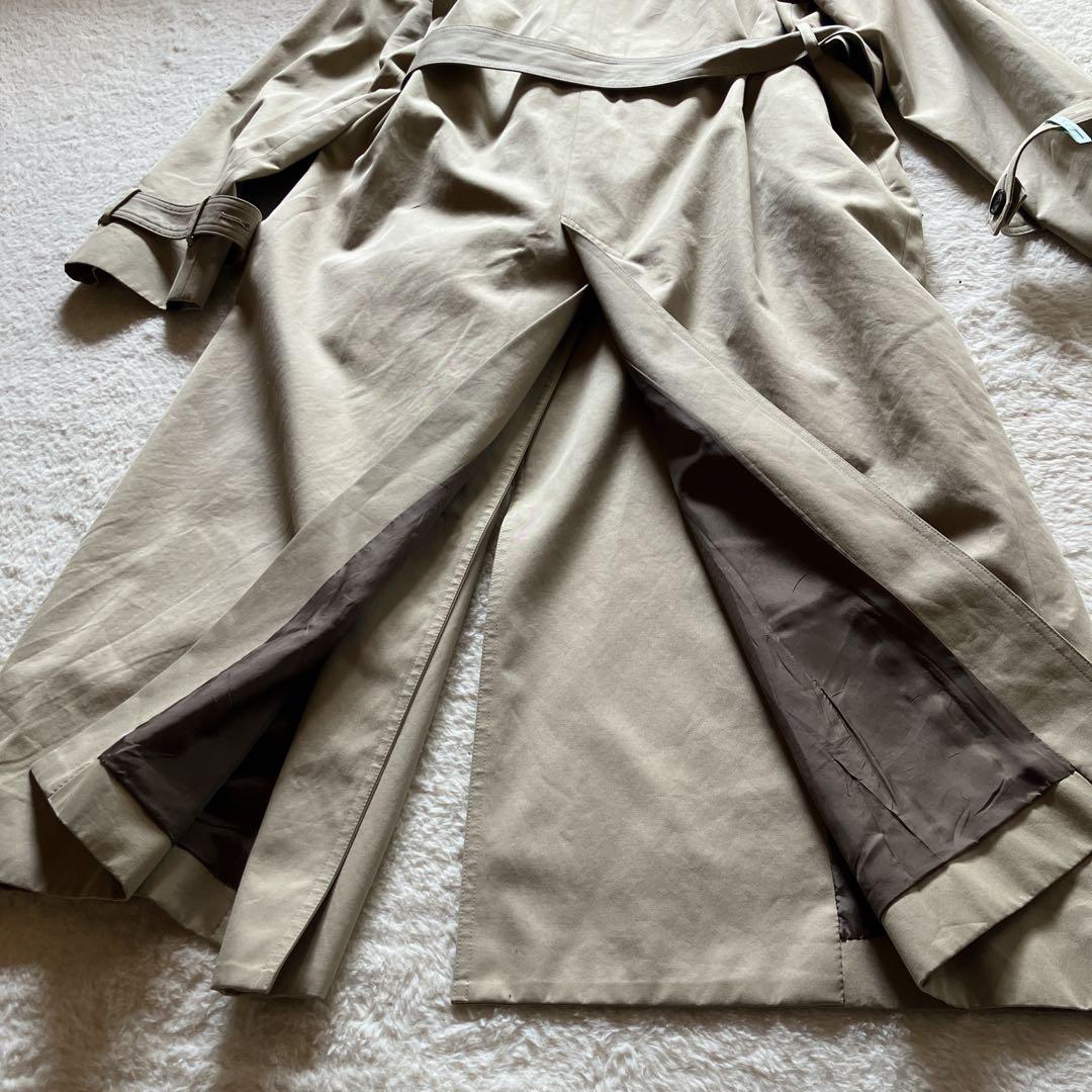 Dessin de mode 綿100% ノーカラー トレンチコート　日本製