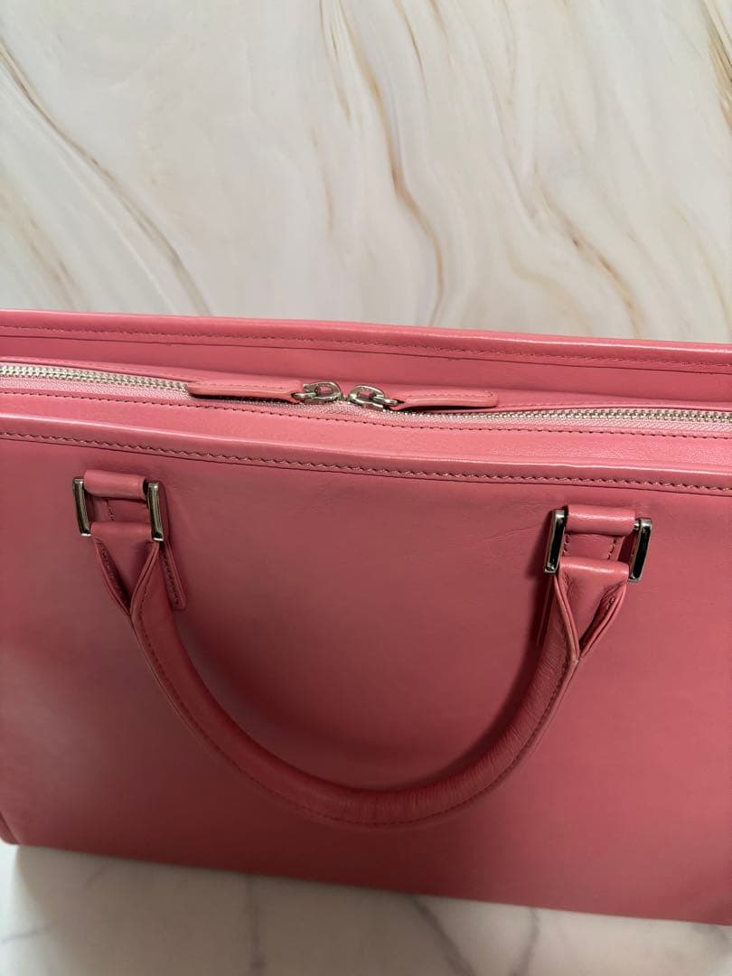 ビジネスレザーファクトリー　ビジネスバッグ　ピンク（販売終了希少）