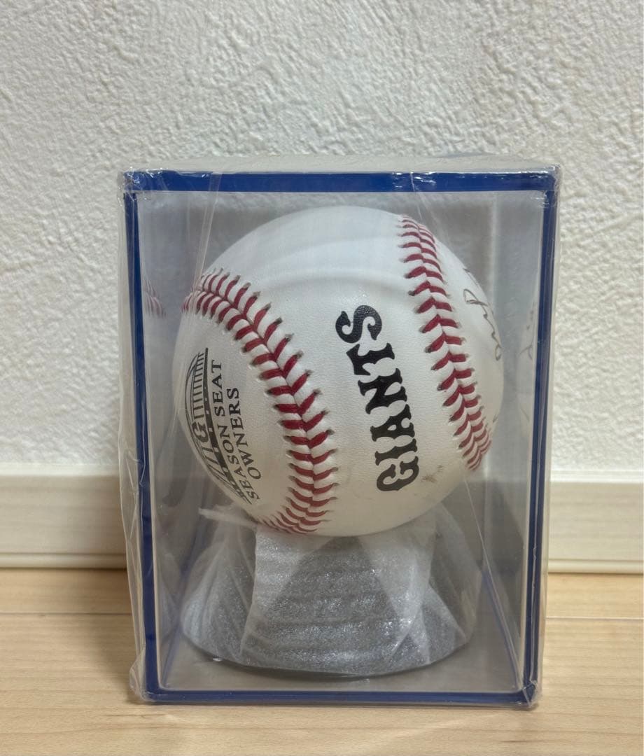 長野久義選手　＊フィルム未開封　直筆サインボール シーズンシート　ジャイアンツ