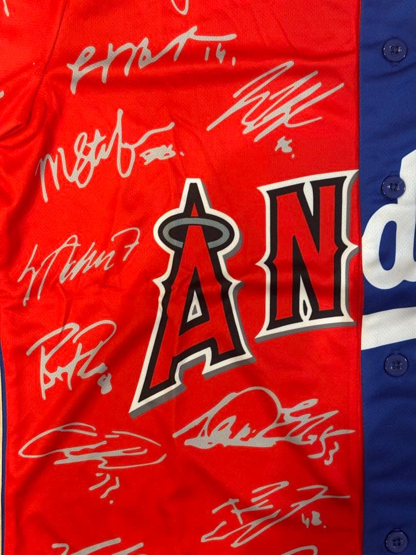 ⭐️2025最新非売品⭐️大谷翔平 ドジャース＆エンゼルスサインミックスユニフォーム
