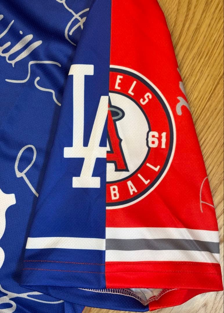 ⭐️2025最新非売品⭐️大谷翔平 ドジャース＆エンゼルスサインミックスユニフォーム
