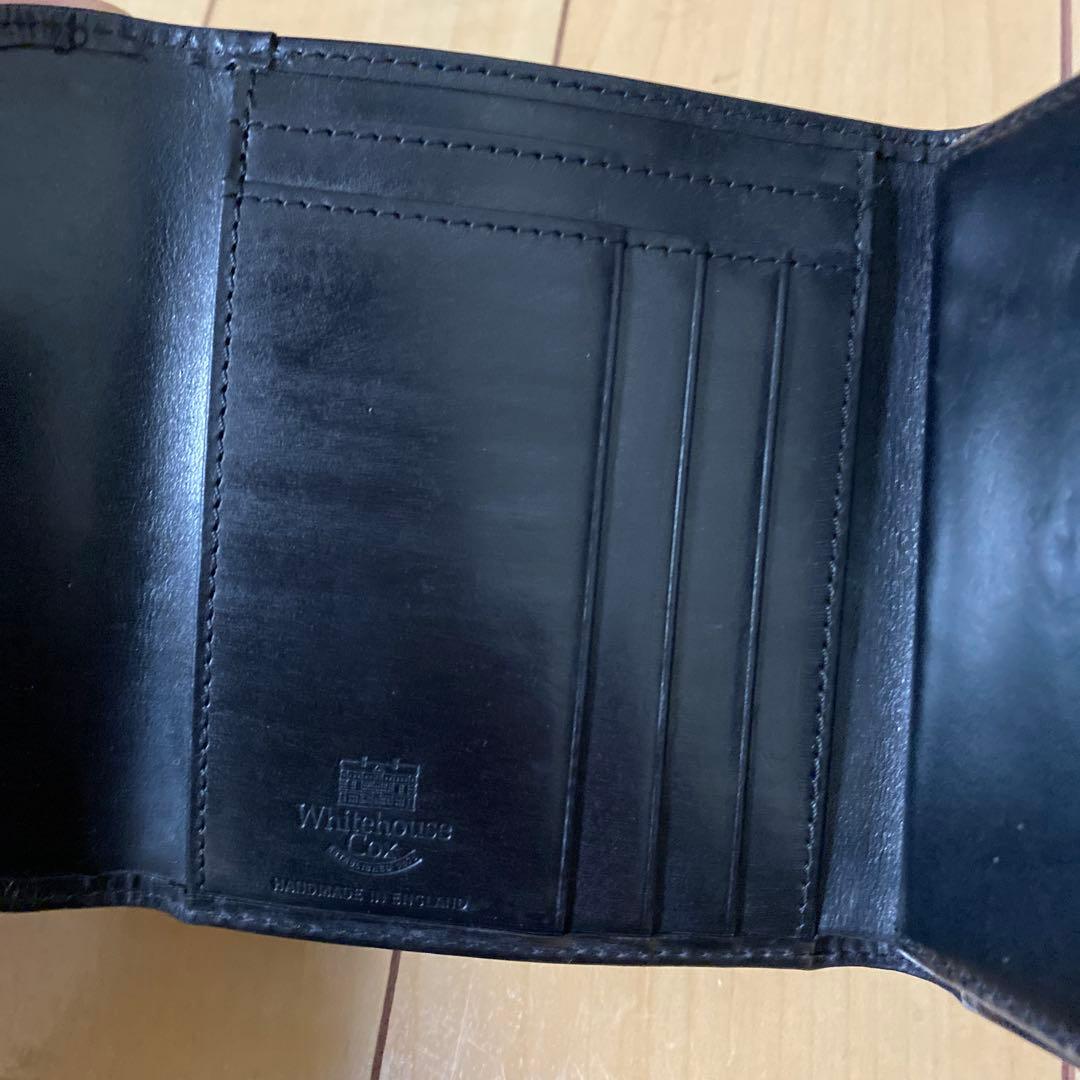 【スプマル】美品　ホワイトハウスコックス　ミニ三つ折り財布　S1018