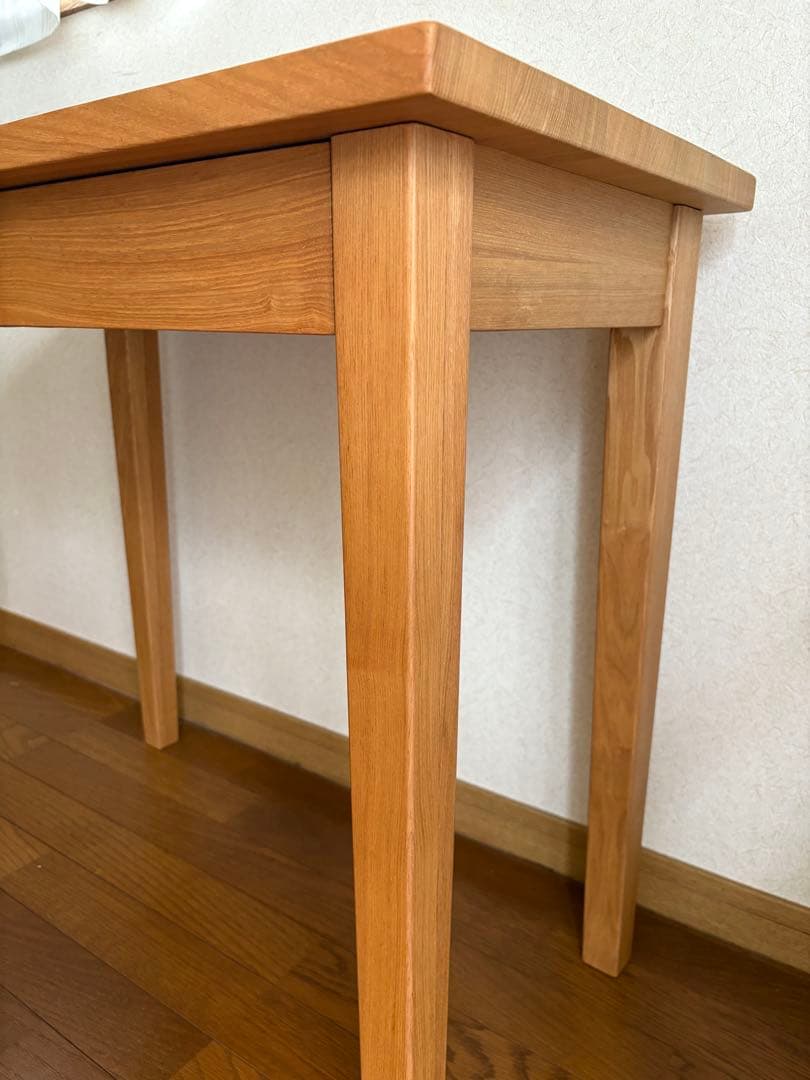 【送料込】無印良品：タモ材パーソナルデスク