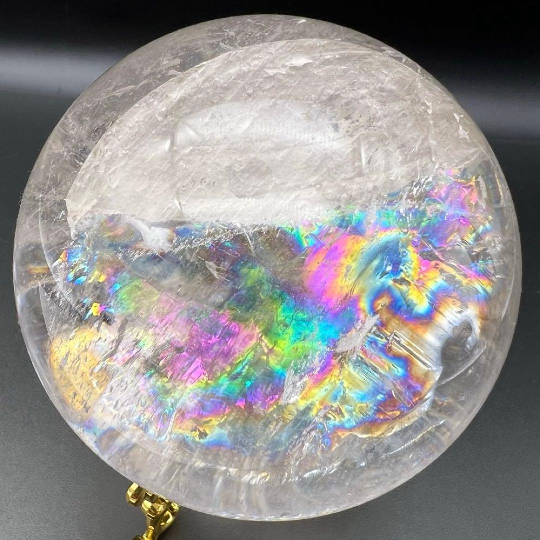 ✳️専用‼️極上別格品☆極煌玉✨ハイクオリティ✨虹入り ヒマラヤ水晶 丸玉 天然石