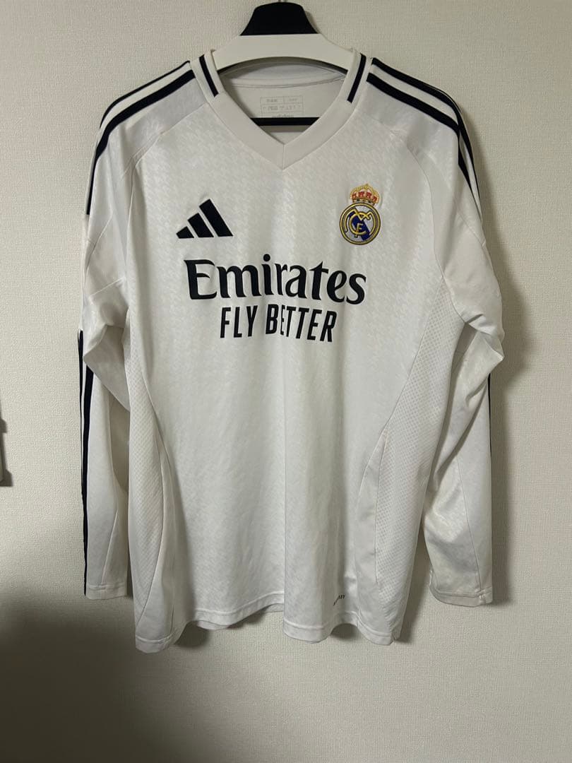レアルマドリード　2024 ホームユニフォーム　長袖