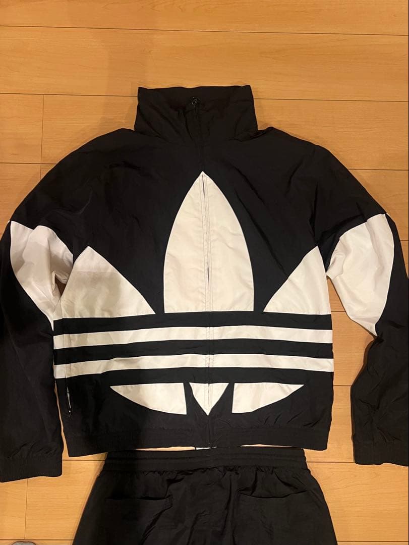 adidas ジャージ上下セット ブラック/ホワイト