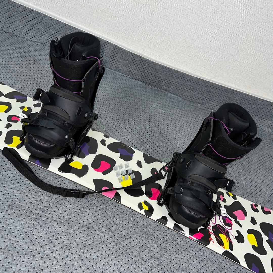 5回使用 キッズスノーボード 135cm JOYRIDE×バイン×ブーツ23cm
