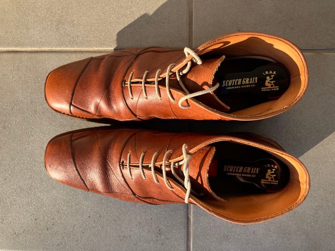 『本日限定価格』スコッチグレイン　栃木レザー　スパイダーブーツ 26cm