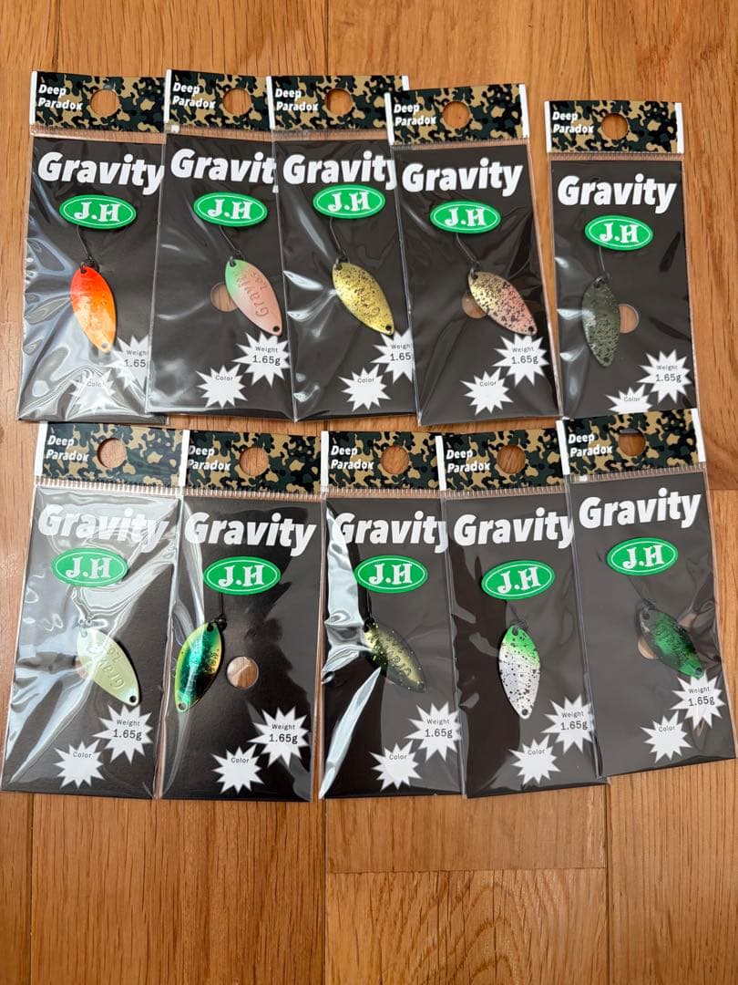 ディープパラドックス　グラビティ　1.65g 城峰オリカラ　全色セット