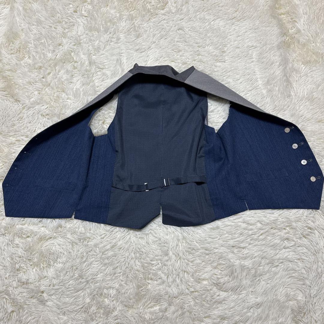 スーツセレクト　デニム調　3ピース　AB5 リバーシブルベスト　カジュアルにも